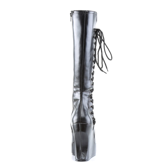 DemoniaCult Aux femmes  BRAVO-100 Cuir végétalien BLK
