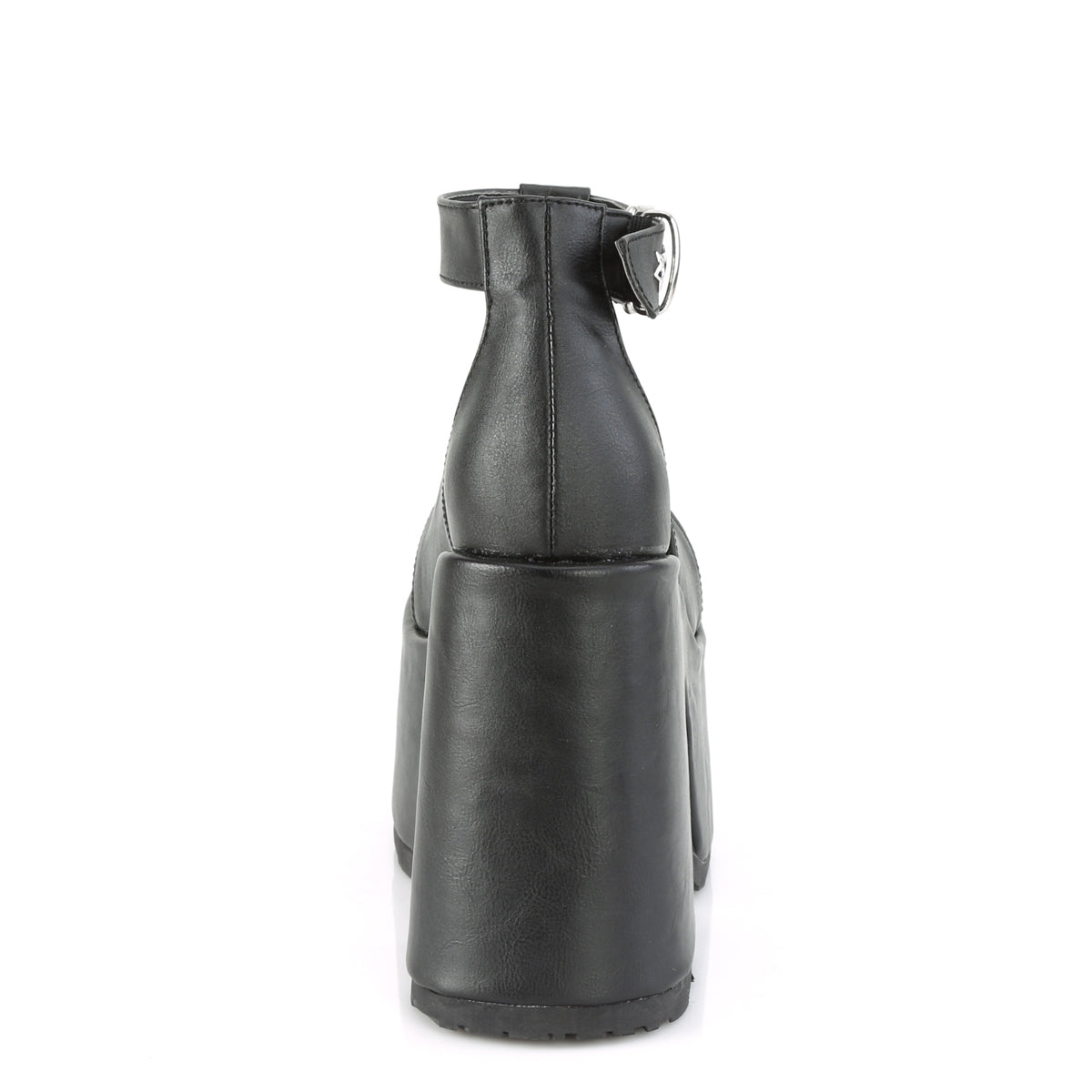 DemoniaCult Sandales féminines CAMEL-103 Cuir végétalien BLK