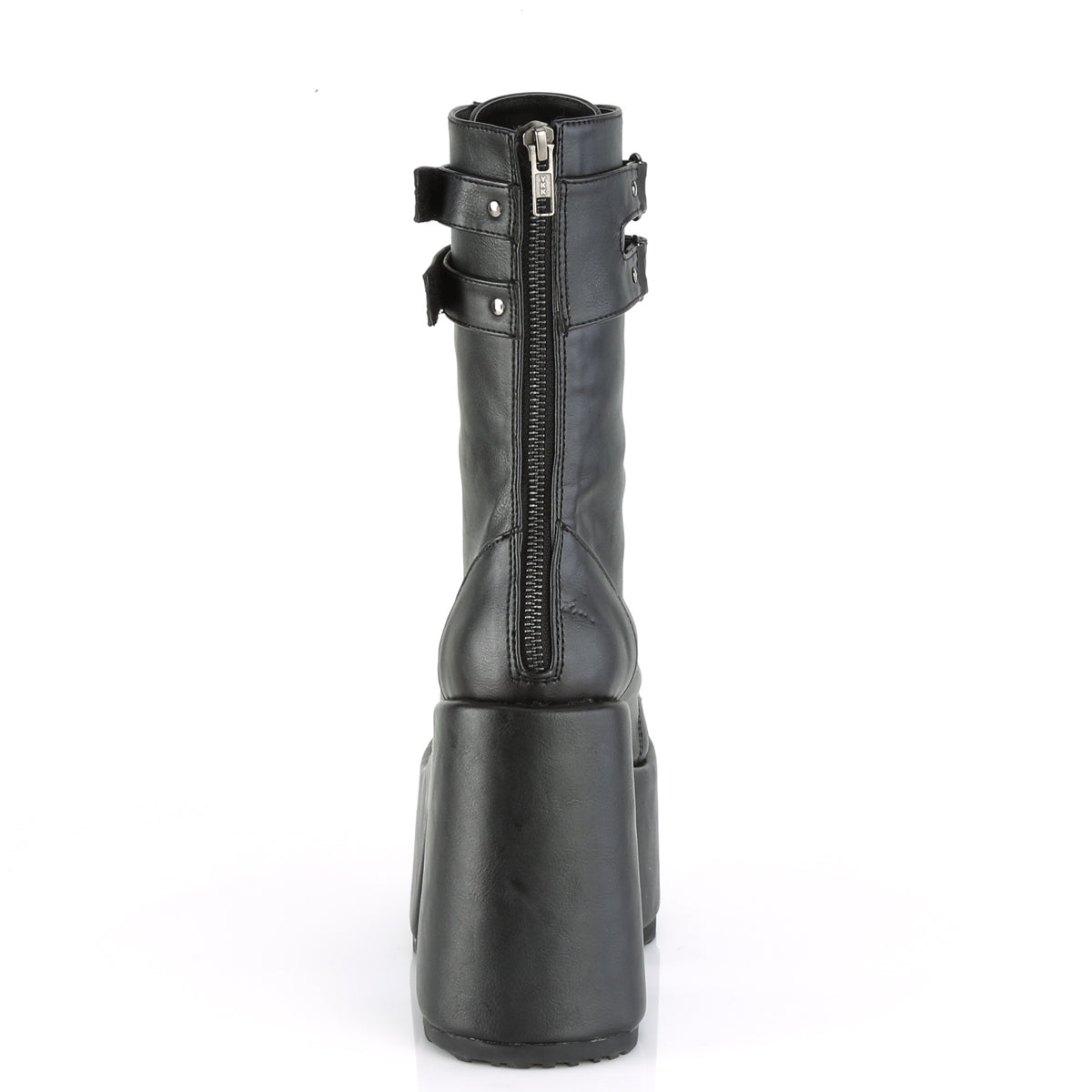 DemoniaCult Bottes de femmes CAMEL-250 Cuir végétalien BLK
