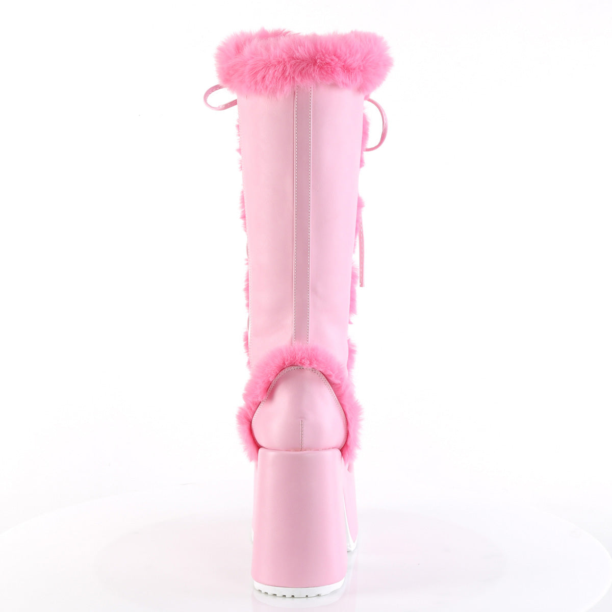 DemoniaCult  Boots CAMEL-311 B. Pink Vegan Leather