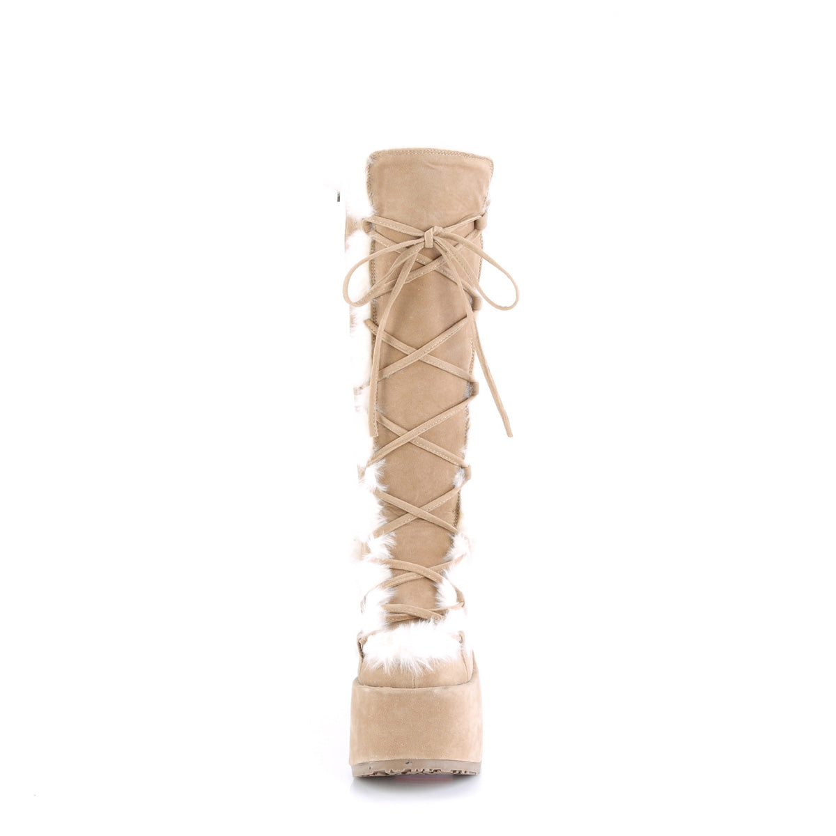 DemoniaCult  Bottes Camel-311 Camel Daim végétalien
