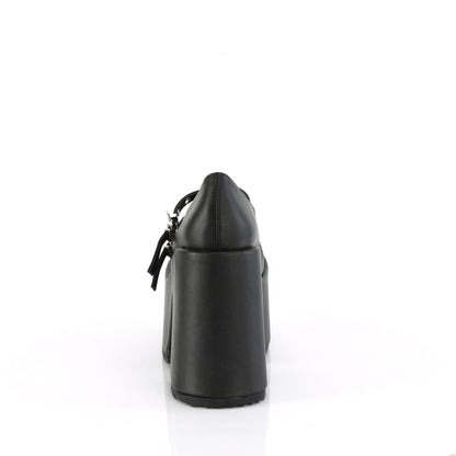 DemoniaCult  Pompes CAMEL-55 Cuir végétalien BLK