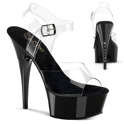 Pleaser Women's Platform Shoes CAPTIVA-608 Clr/Blk