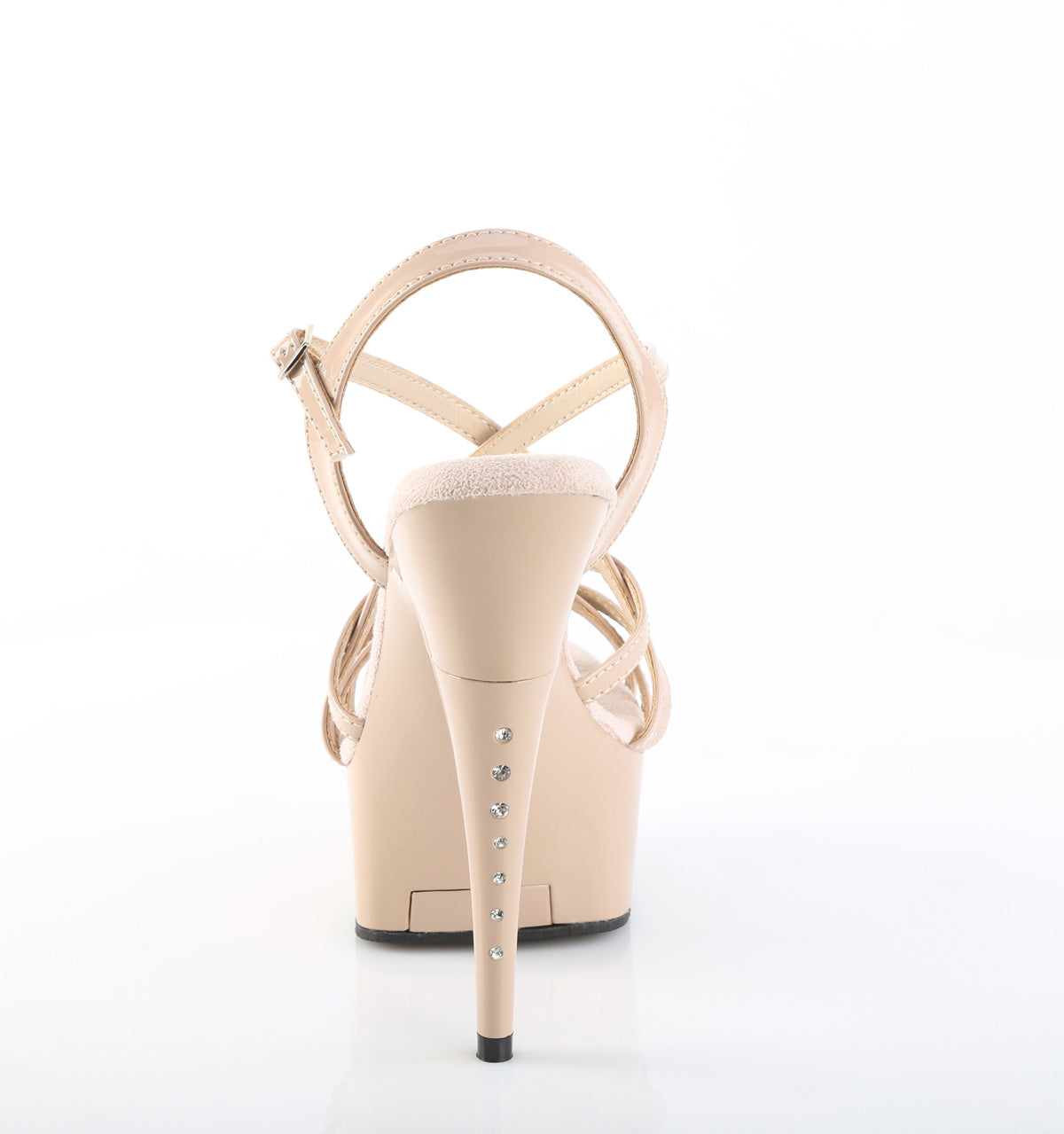 Pleaser Women's Platform Shoes CAPTIVA-613 Nude Pat/Nude