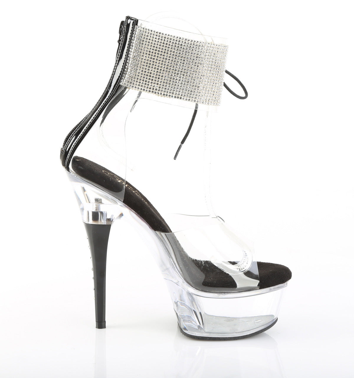 Pleaser Women's Platform Shoes CAPTIVA-624RS Clr/Blk