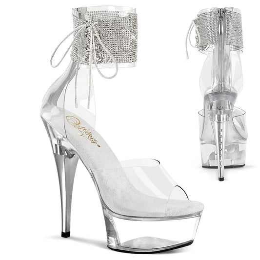 Pleaser Women's Platform Shoes CAPTIVA-624RS Clr/Clr