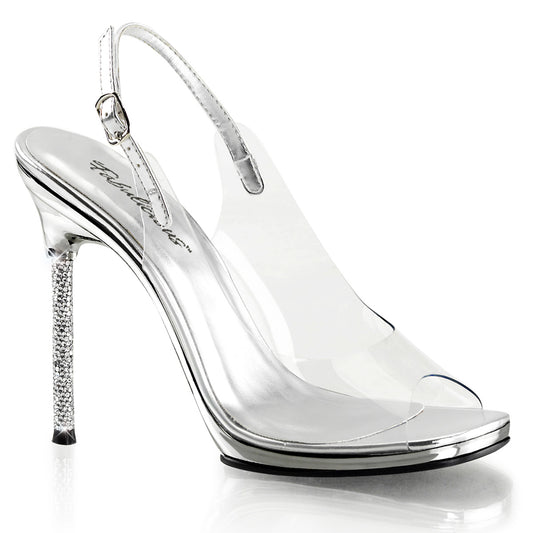 Fabulicious Sandales pour femmes CHIC-18 CLR-SLV PU / SLV Chrome