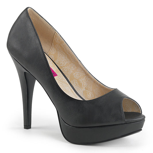 Pleaser Pink Label Pompes pour femmes CHLOE-01 Cuir en faux BLK
