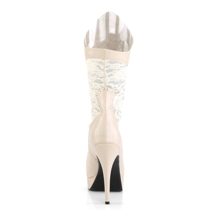 Pleaser Pink Label Pompes pour femmes CHLOE-115 cuir fausse crème