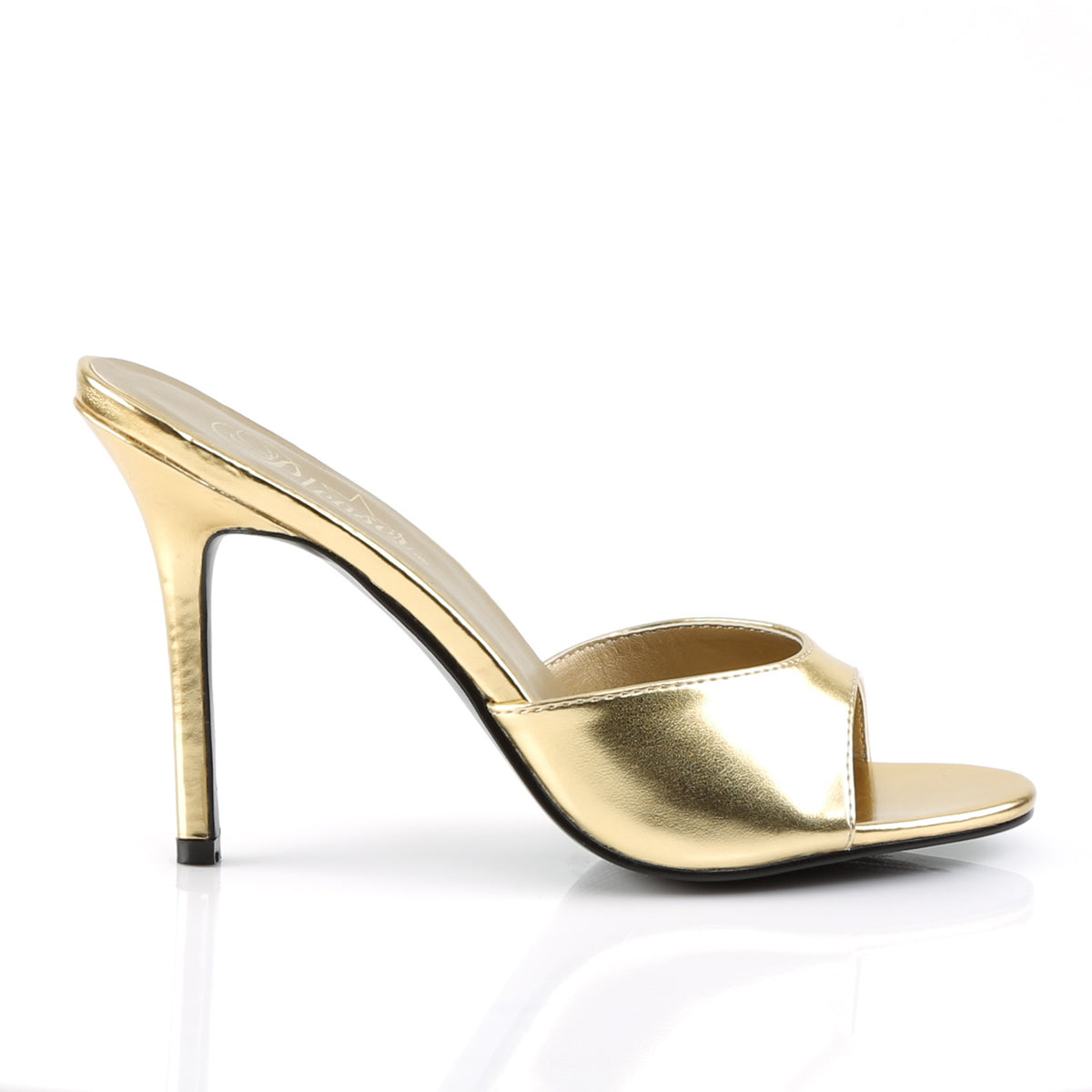 Pleaser Pompes pour femmes CLASSIQUE-01 PU métallique en or