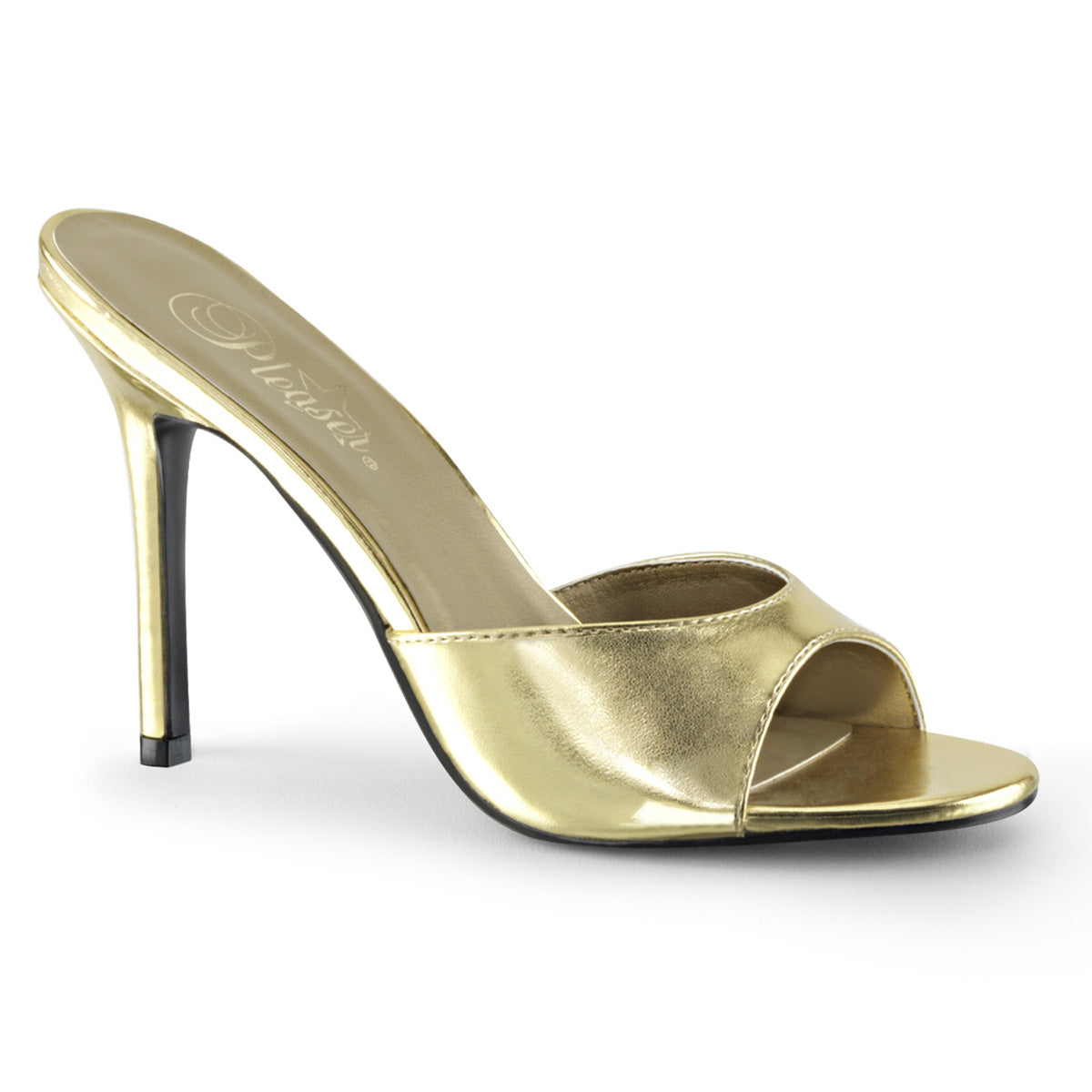 Pleaser Pompes pour femmes CLASSIQUE-01 PU métallique en or
