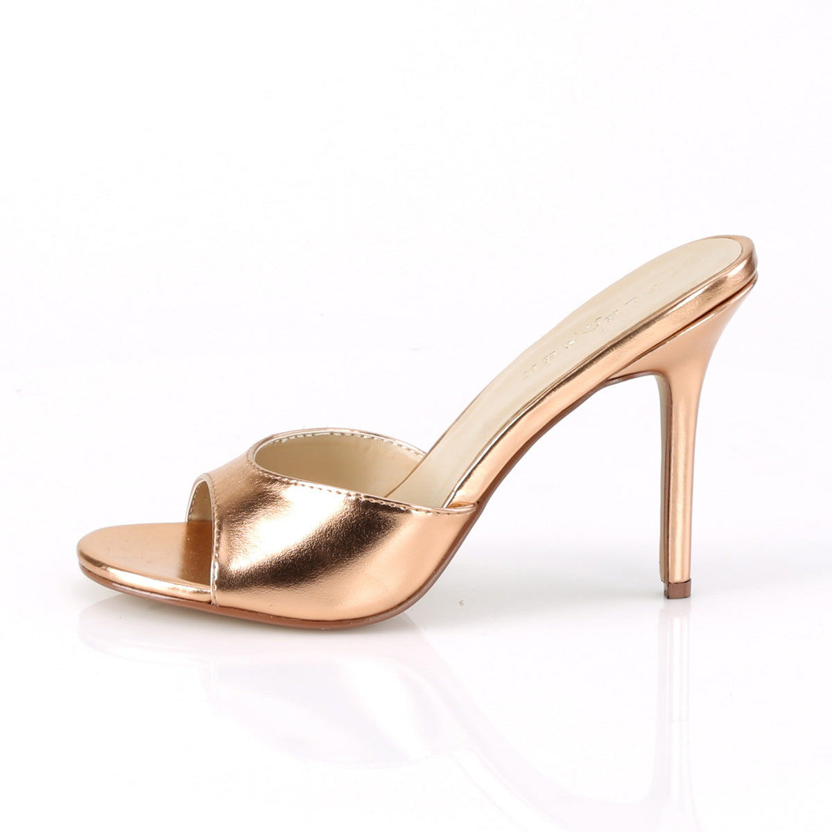Pleaser Pompes pour femmes CLASSIQUE-01 PU métallique or rose