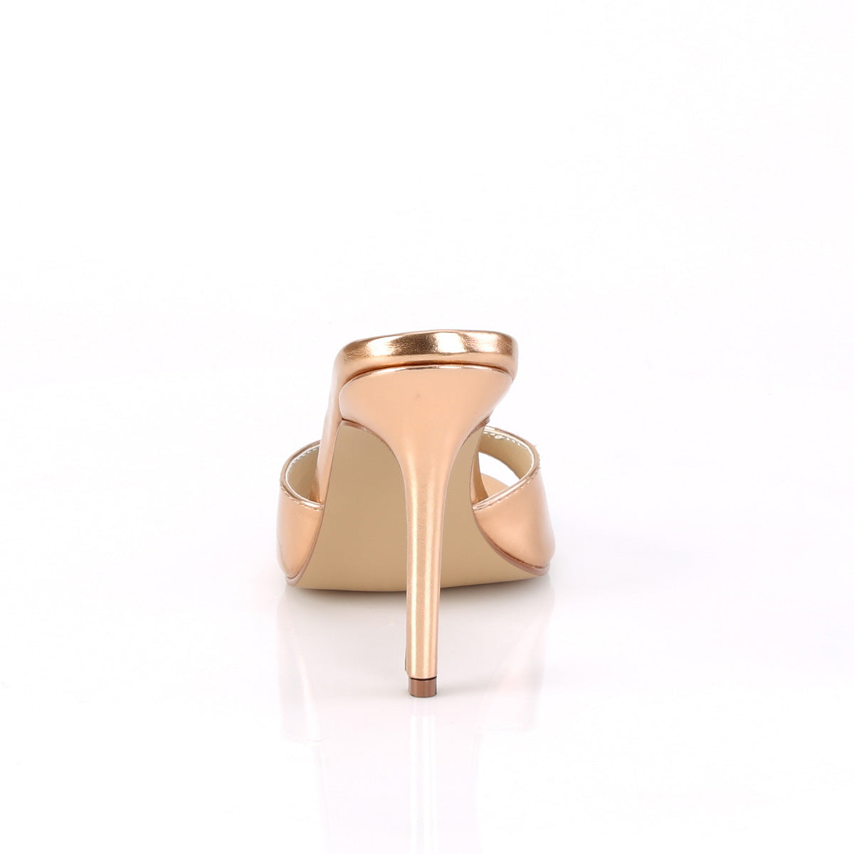 Pleaser Pompes pour femmes CLASSIQUE-01 PU métallique or rose