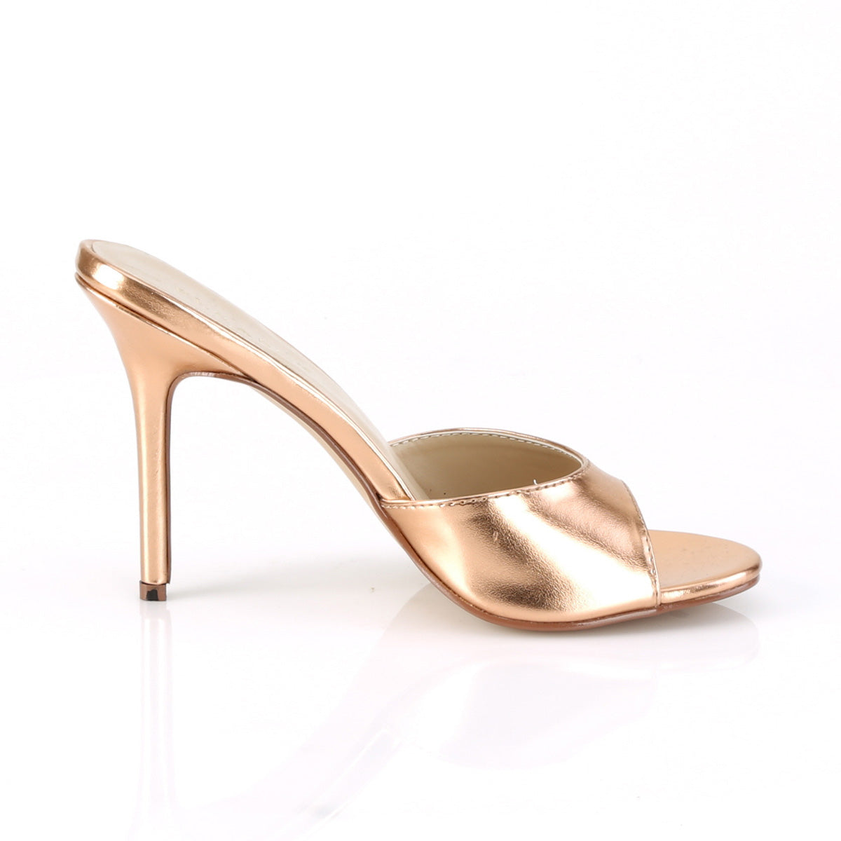 Pleaser Pompes pour femmes CLASSIQUE-01 PU métallique or rose