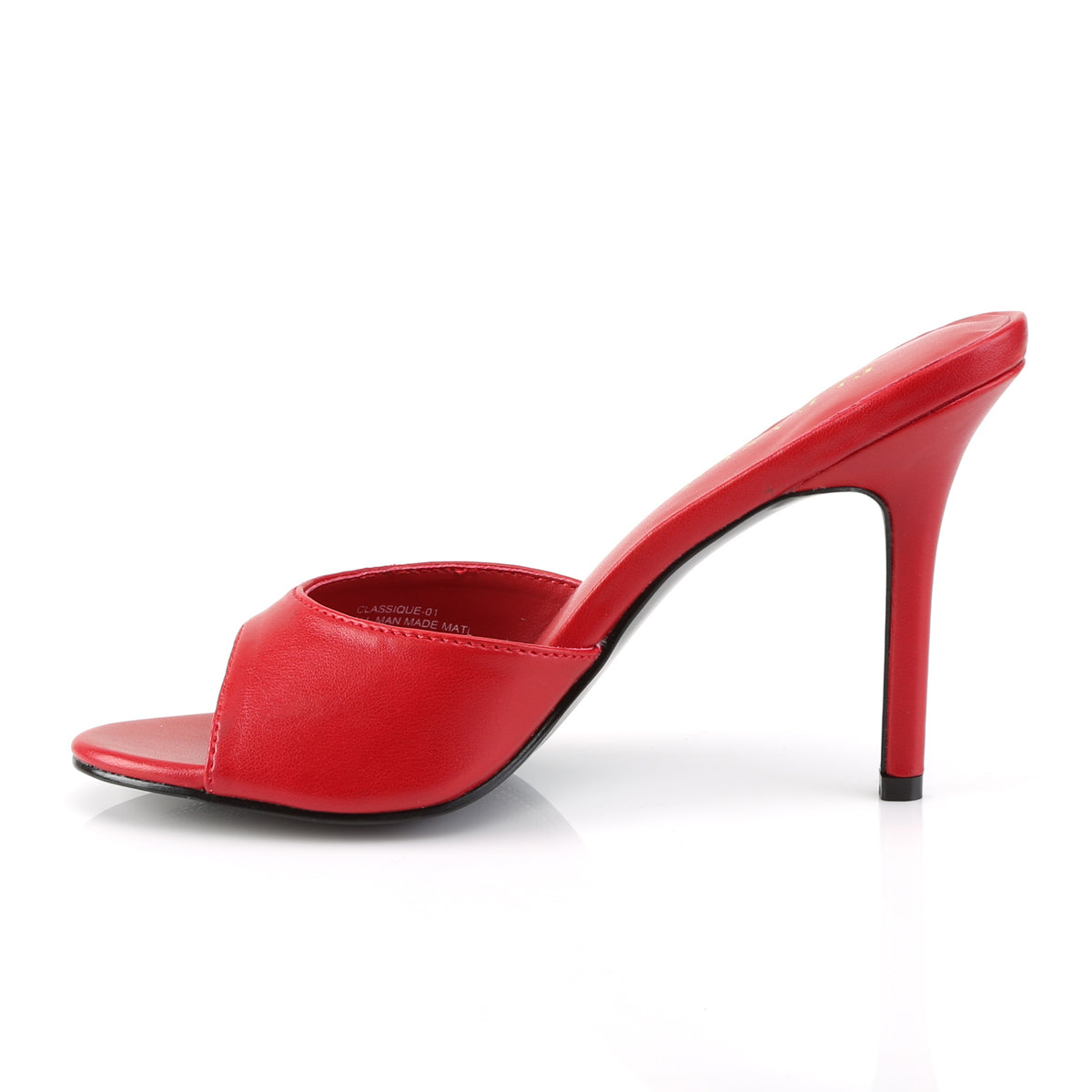 Pleaser Pompes pour femmes CLASSIQUE-01 Red Kid PU