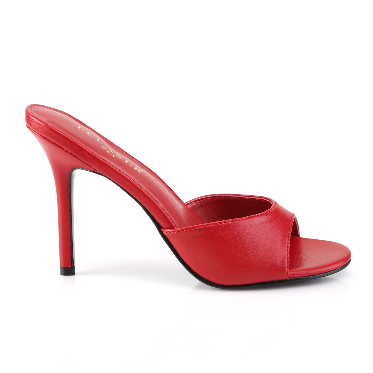 Pleaser Womens Pumps CLASSIQUE-01 Red Kid Pu