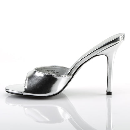 Pleaser Womens Pumps CLASSIQUE-01 Slv Metallic Pu