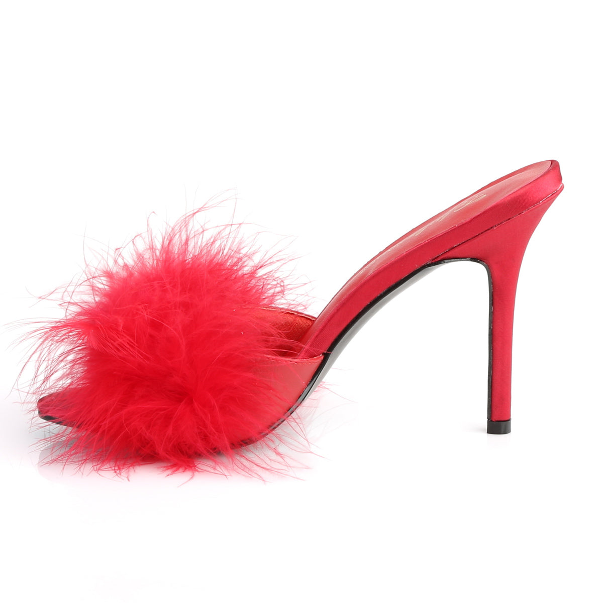 Fabulicious Sandales pour femmes CLASSIQUE-01f rouge pu-fourrure