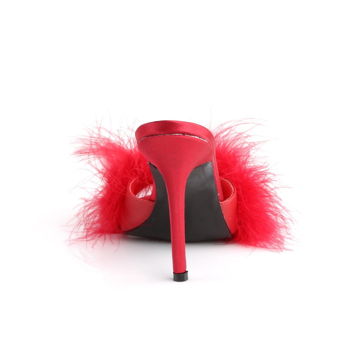 Fabulicious Sandales pour femmes CLASSIQUE-01f rouge pu-fourrure
