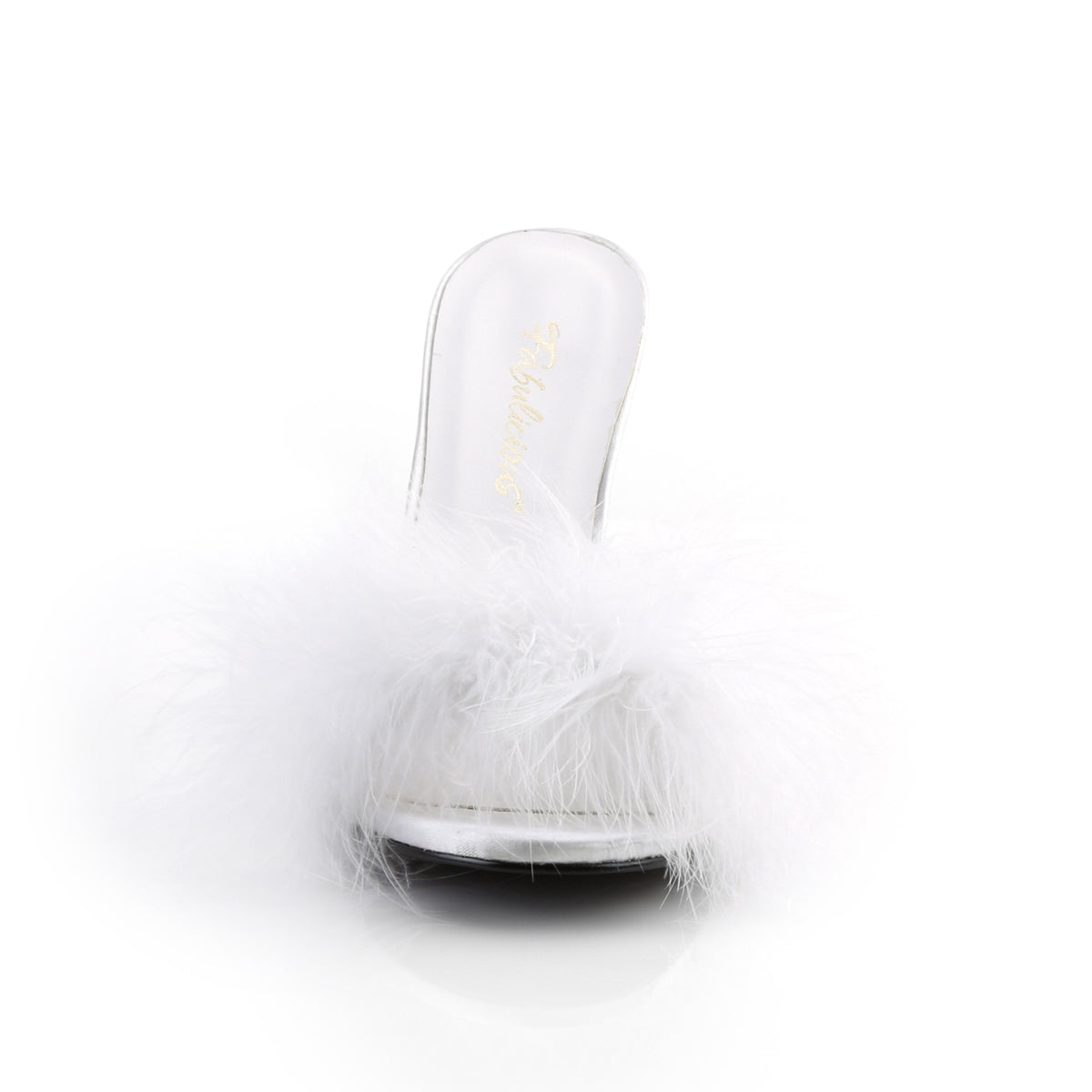 Fabulicious Sandales pour femmes CLASSIQUE-01f wht pu-fourrure