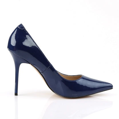 Pleaser Pompes pour femmes CLASSIQUE-20 bleu marine pat