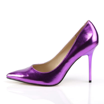 Pleaser Pompes pour femmes CLASSIQUE-20 orchidée PU métallique