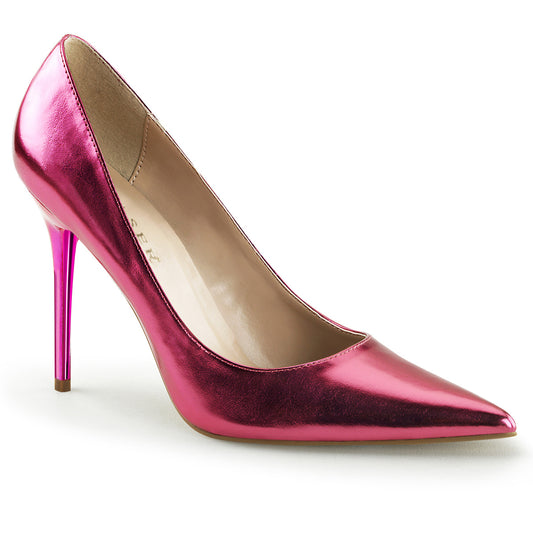 Pleaser Pompes pour femmes CLASSIQUE-20 PU métallique rose