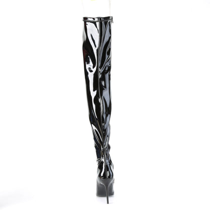 Pleaser Womens Boots CLASSIQUE-3000 Blk Str. Pat