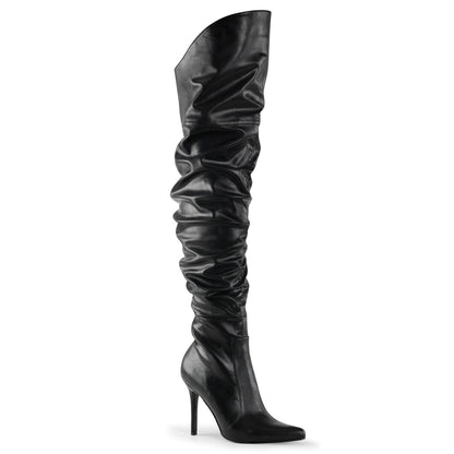 Pleaser Bottes pour femmes CLASSIQUE-3011 Blk Faux Cuir