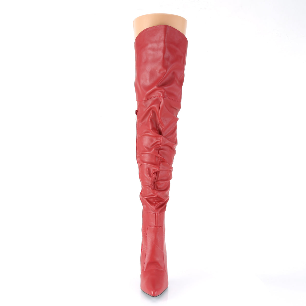 Pleaser Womens Boots CLASSIQUE-3011 Red Faux Leather
