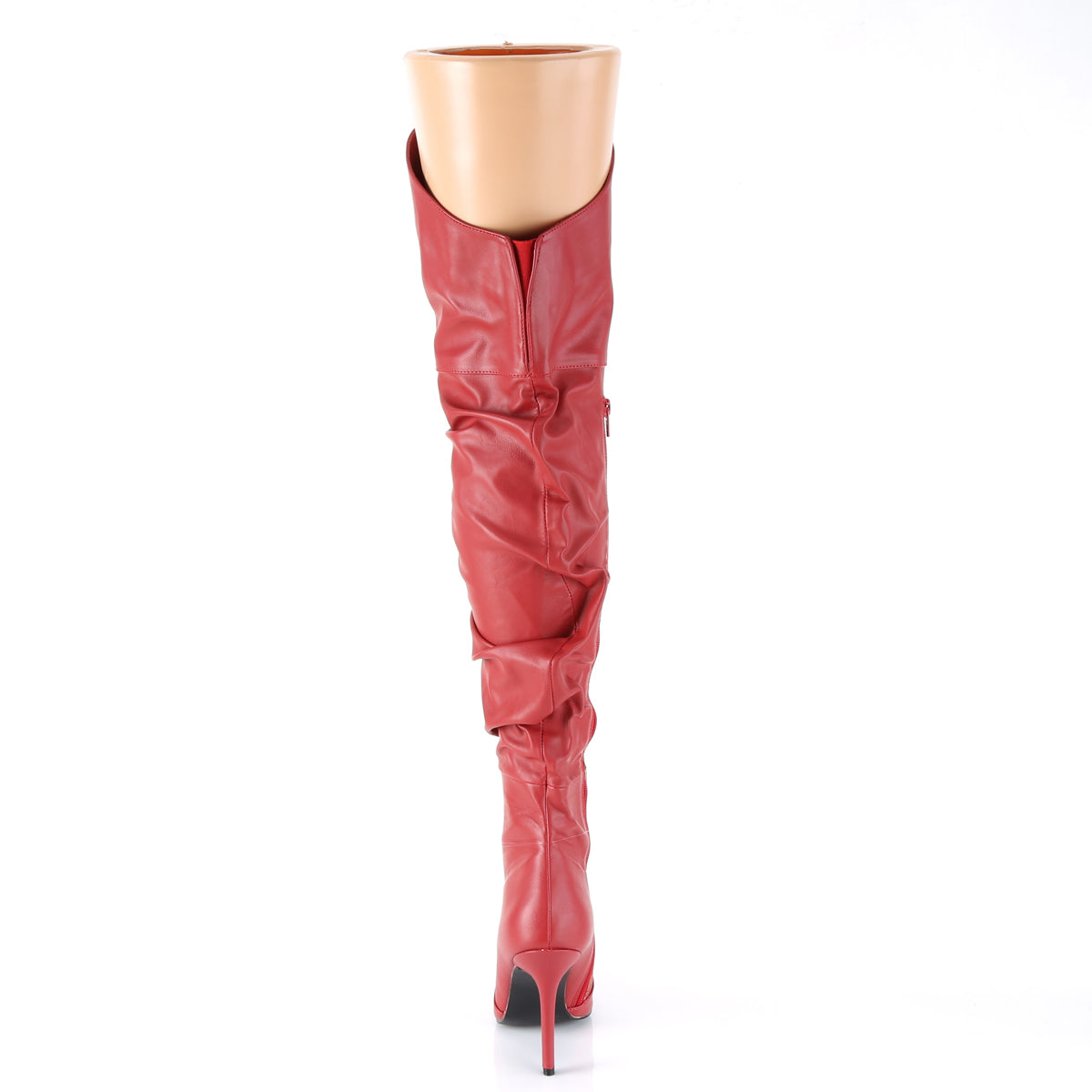 Pleaser Womens Boots CLASSIQUE-3011 Red Faux Leather