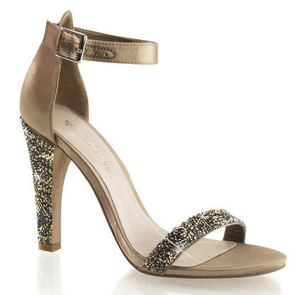 Fabulicious Sandales pour femmes CLEARLY-436 Satin de bronze