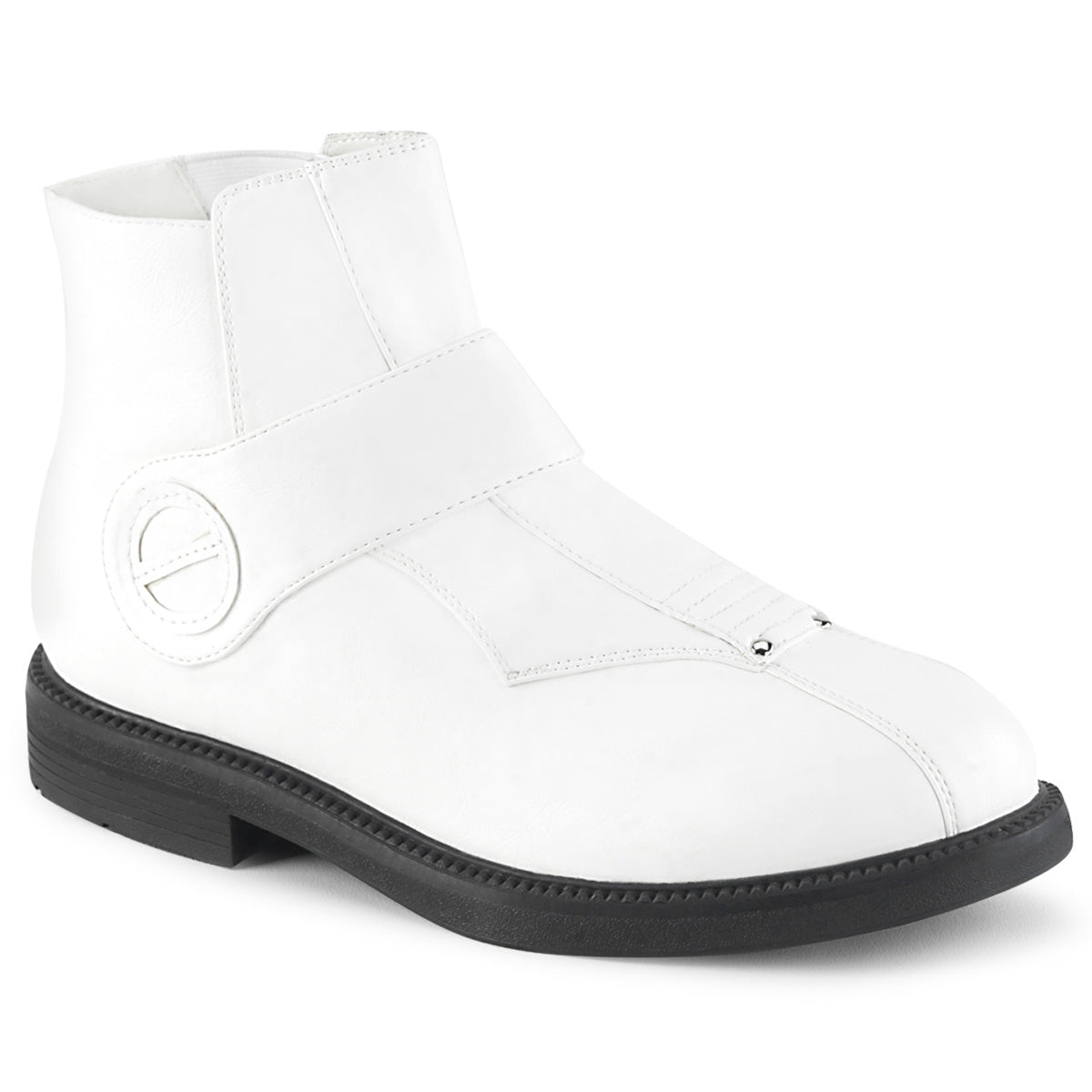 Funtasma Mens Boots CLONE-102 White Faux Leather