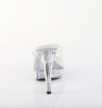 Fabulicious Women's Shoes COCKTAIL-501RSI Clr/Clr-Slv AB RS