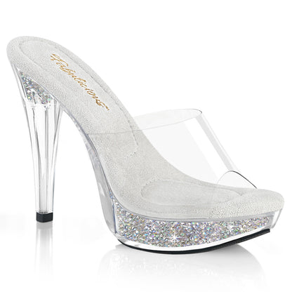 Fabulicious Women's Shoes COCKTAIL-501RSI Clr/Clr-Slv AB RS