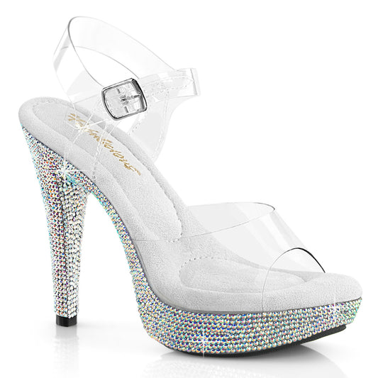 Fabulicious Women's Shoes COCKTAIL-508DM Clr/Slv Multi RS