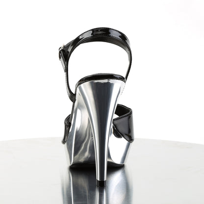 Fabulicious Womens Sandals COCKTAIL-509 Blk/Slv Chrome