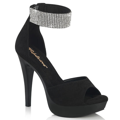 Fabulicious Women's Shoes COCKTAIL-525 Blk Faux Suede/Blk Matte