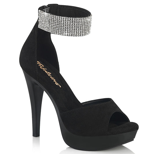 Fabulicious Women's Shoes COCKTAIL-525 Blk Faux Suede/Blk Matte