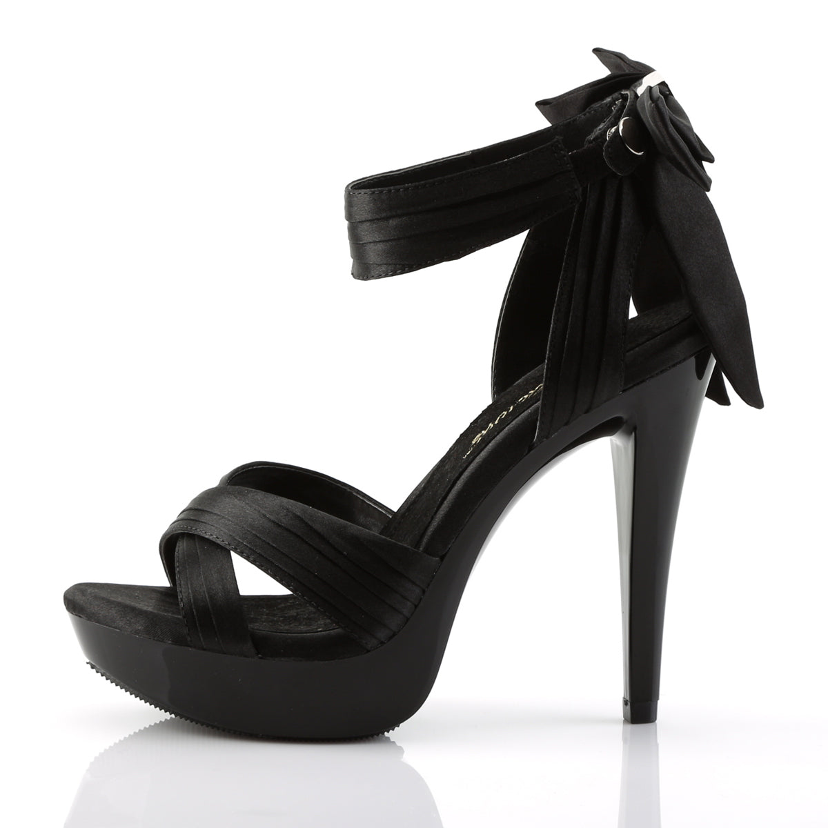 Fabulicious Sandales pour femmes COCKTAIL-568 blk satin / blk