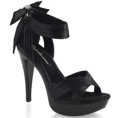 Fabulicious Womens Sandals COCKTAIL-568 Blk Satin/Blk