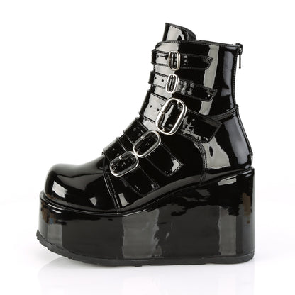 DemoniaCult Womens Ankle Boots CONCORD-57 Blk Pat