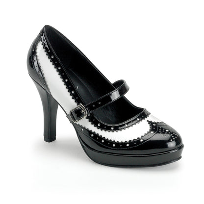 Funtasma Womens Pumps CONTESSA-06 Blk-Wht Pat