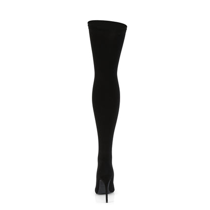 Pleaser Womens Boots COURTLY-3005 Blk Nylon