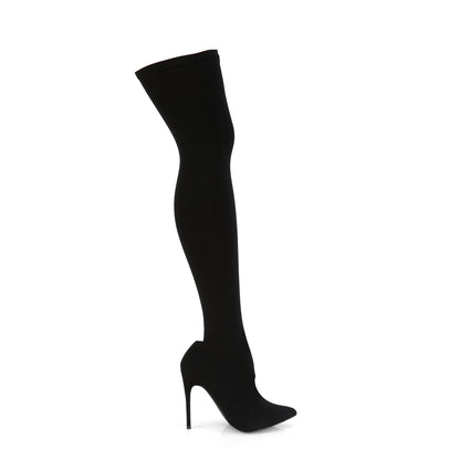 Pleaser Womens Boots COURTLY-3005 Blk Nylon