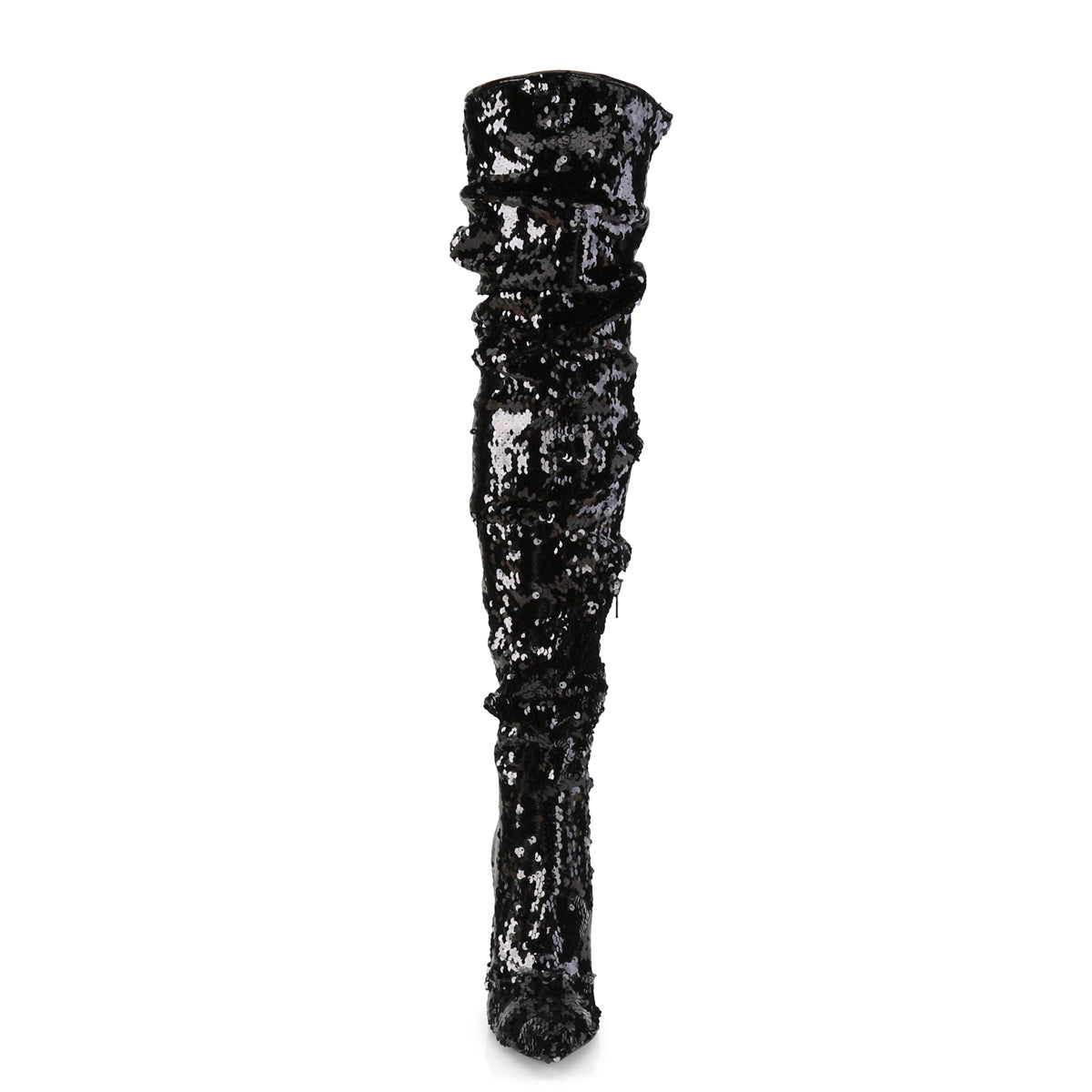 Pleaser Bottes pour femmes COURTLY-3011 paillettes blk
