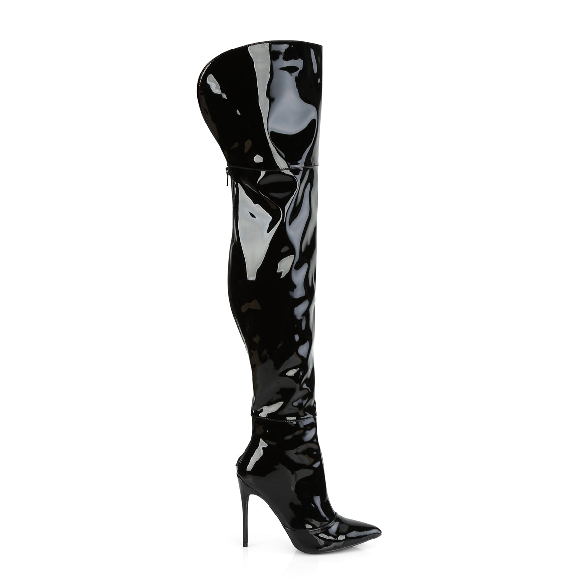 Pleaser Bottes pour femmes COURTLY-3012 BLK brevet