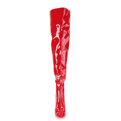 Pleaser Bottes pour femmes COURTLY-3012 brevet rouge