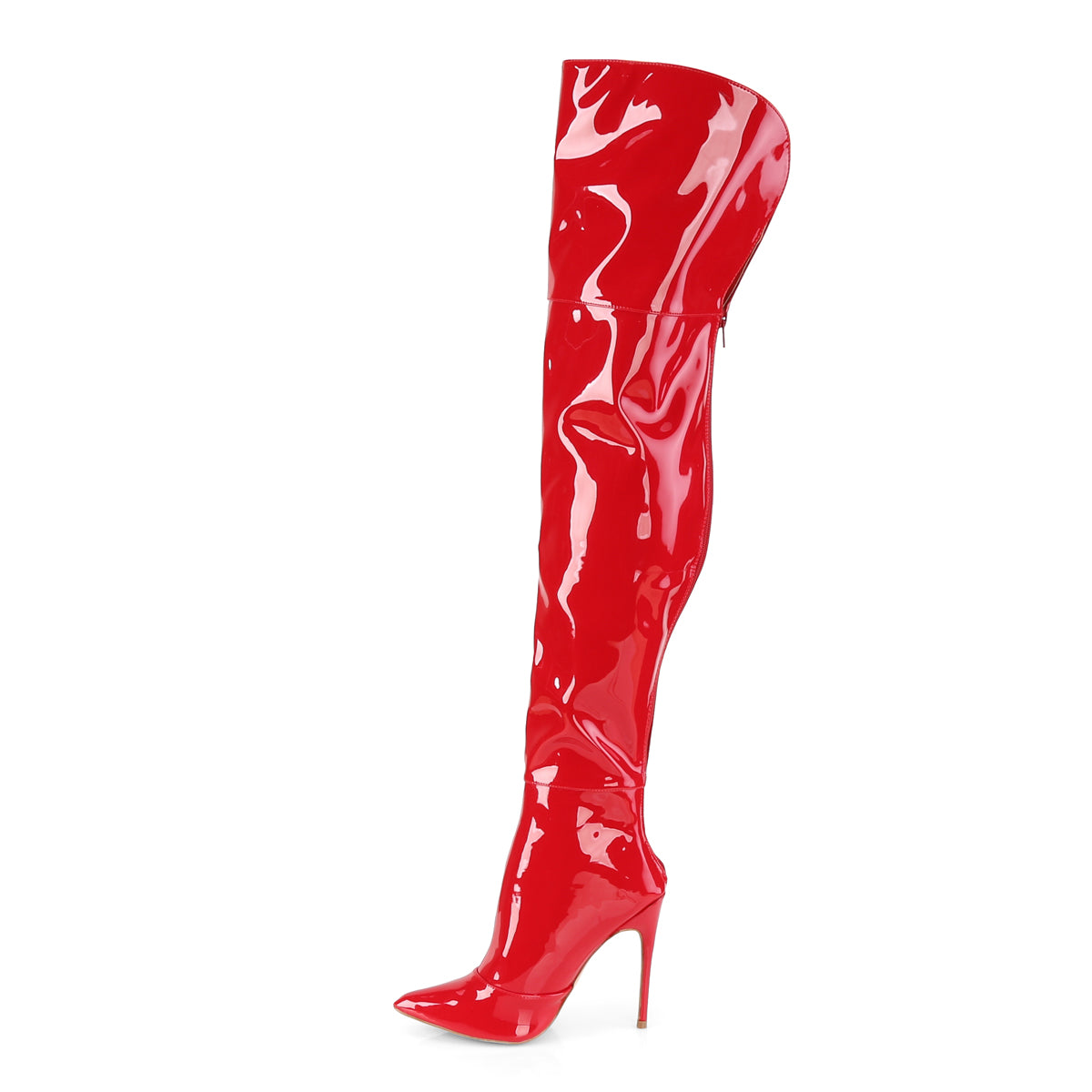 Pleaser Bottes pour femmes COURTLY-3012 brevet rouge
