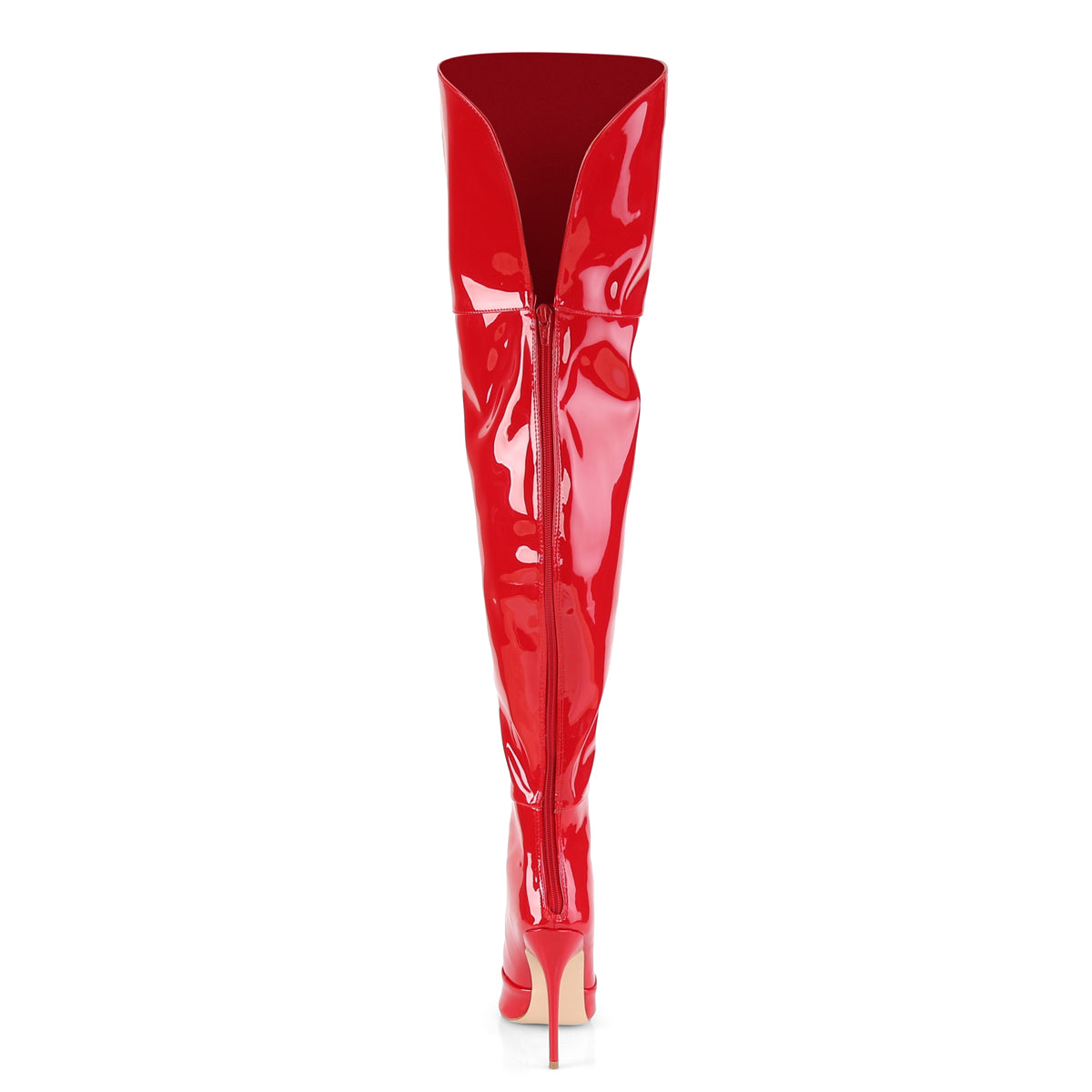 Pleaser Bottes pour femmes COURTLY-3012 brevet rouge